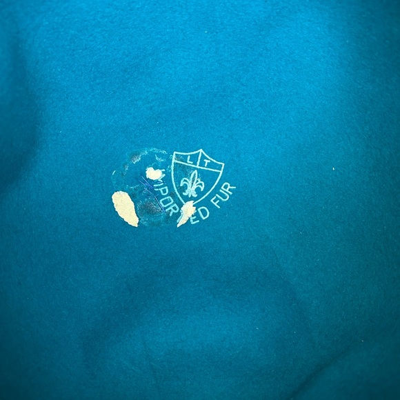 Vintage Fur Felt Hat in Teal Blue Green Colour - Picture 8 of 14